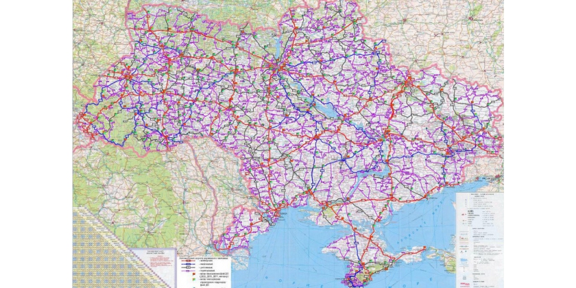 В Украине cоздали карту дорог для водителей грузовиков